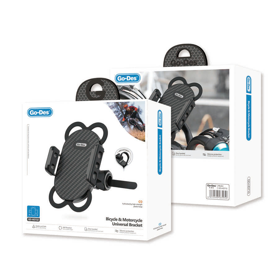 Go-Des GD-HD710 Bisiklet ve Motosiklet Telefon Tutucu - 2 Go-Des GD-HD710 Bisiklet ve Motosiklet Telefon Tutucu - 2